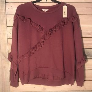 Arizona Jean ruffle sweatshirt